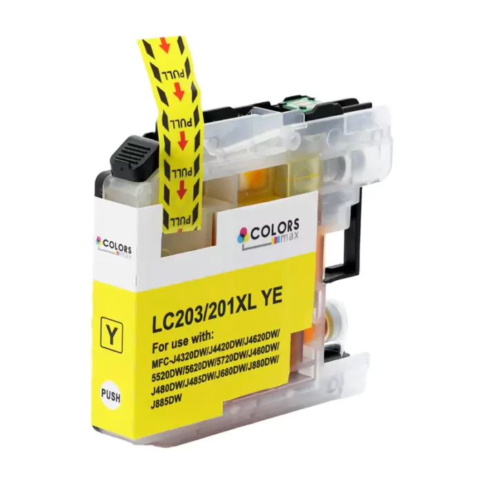 Brother LC203/201XL Compatible Ink Cartridge Yellow